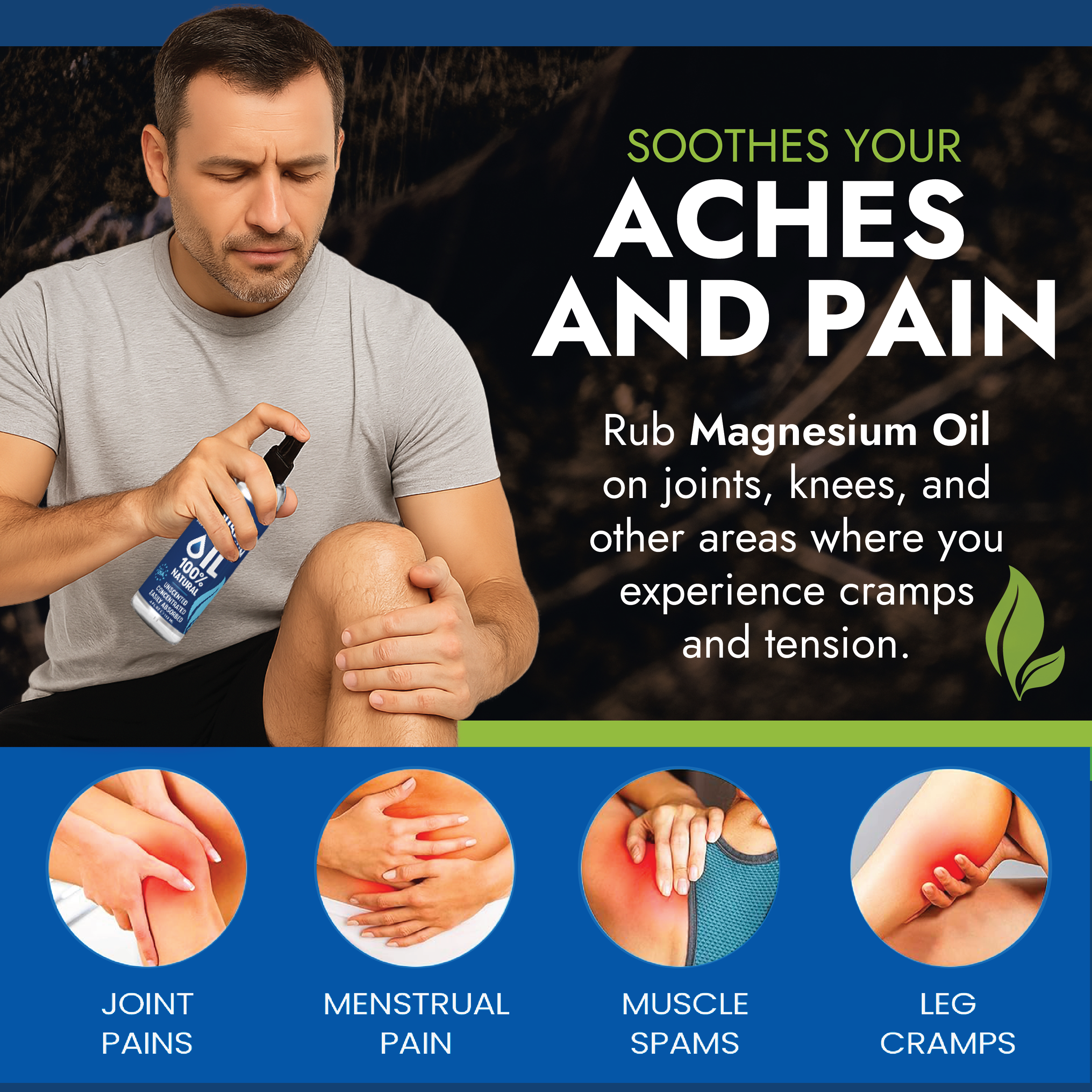 8oz Natural Magnesium Oil Spray