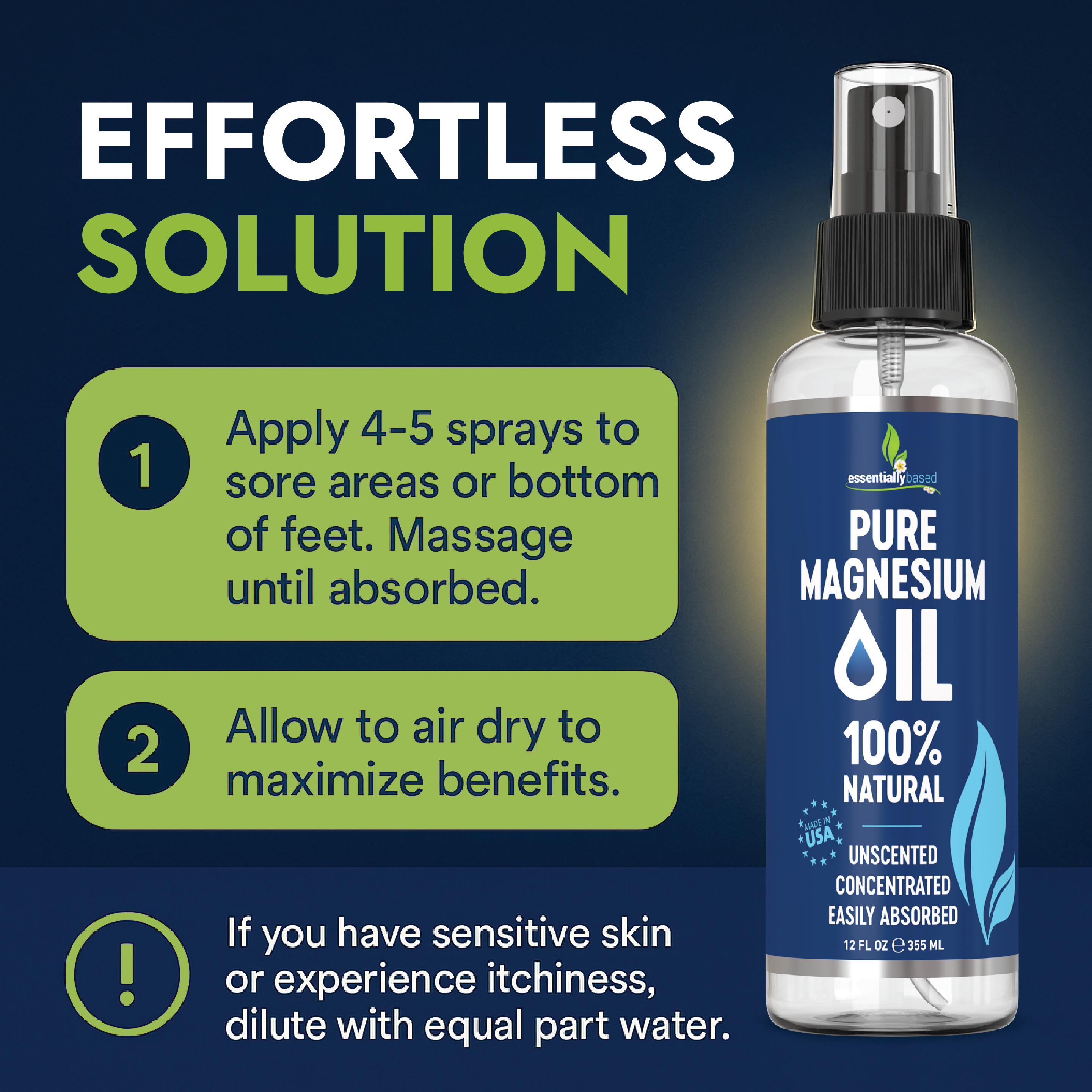 8oz Natural Magnesium Oil Spray