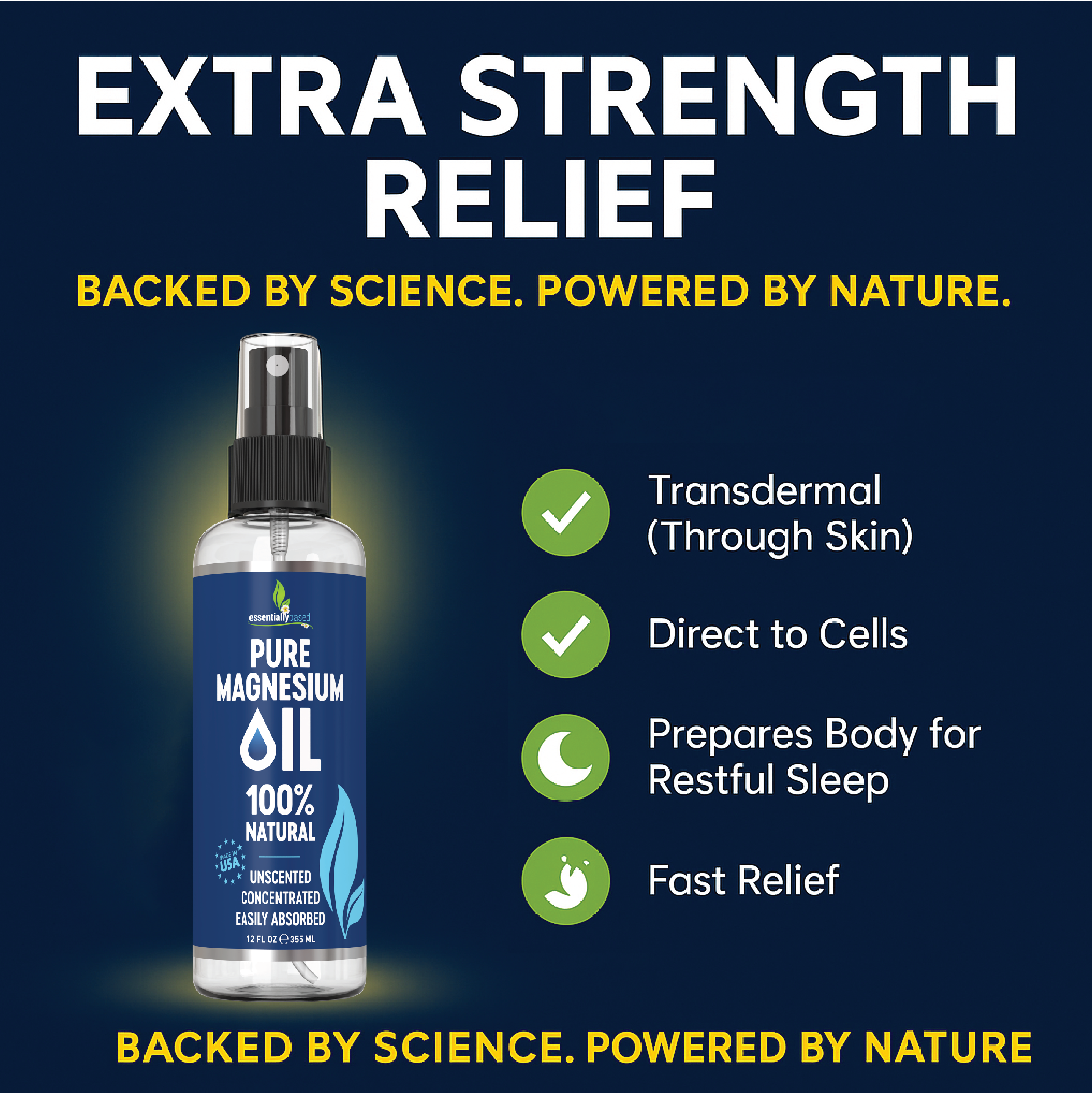 8oz Natural Magnesium Oil Spray