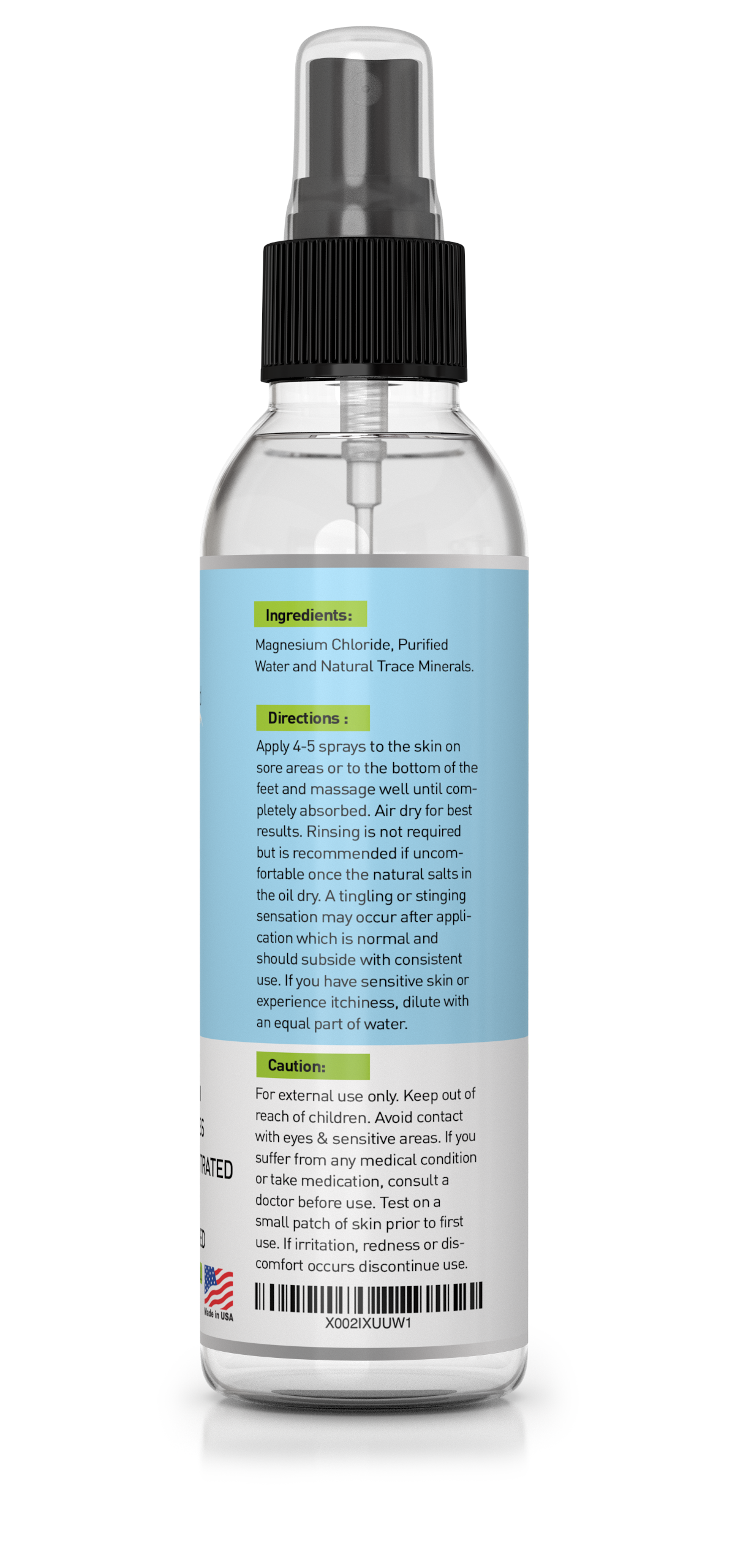 8oz Natural Magnesium Oil Spray