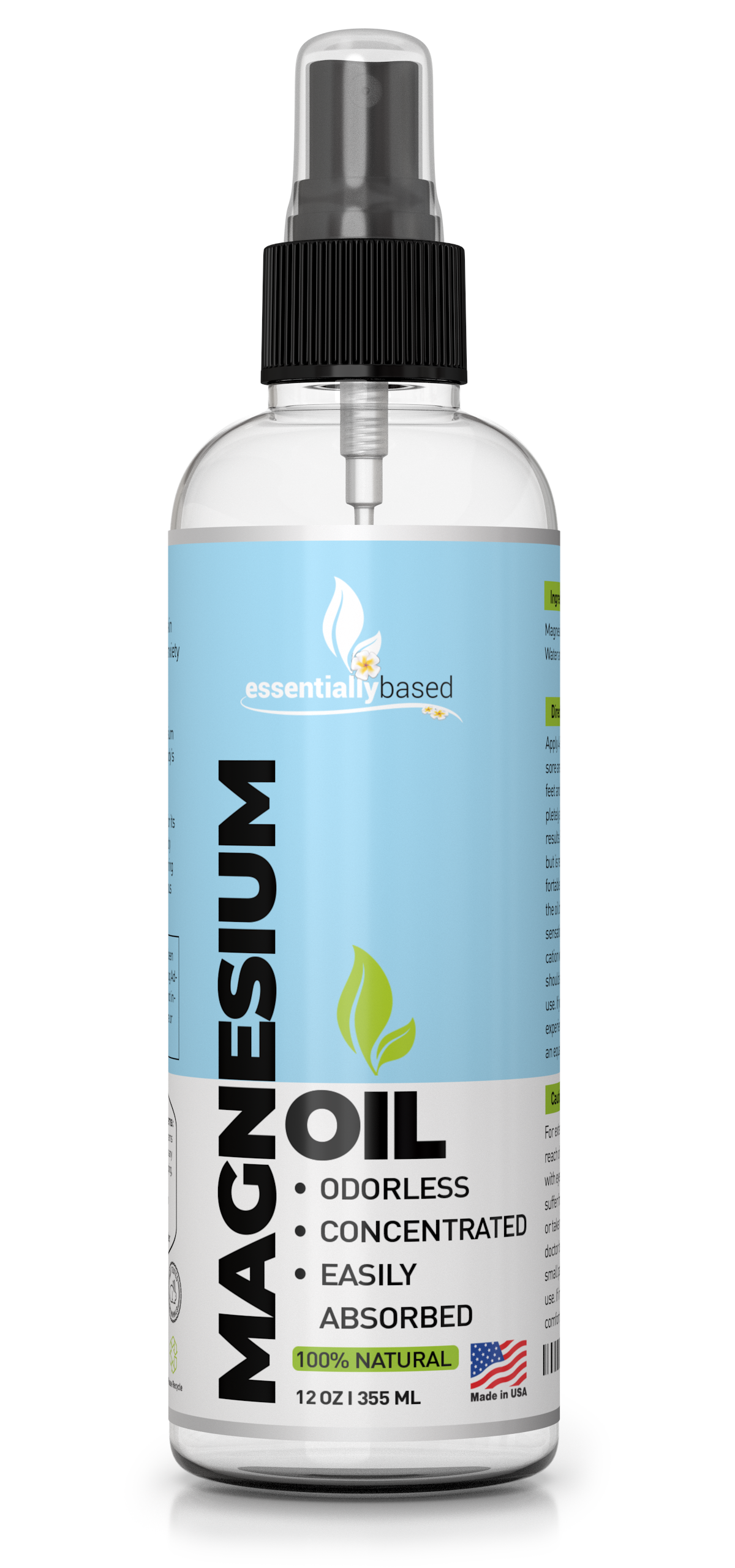 12oz Natural Magnesium Oil Spray